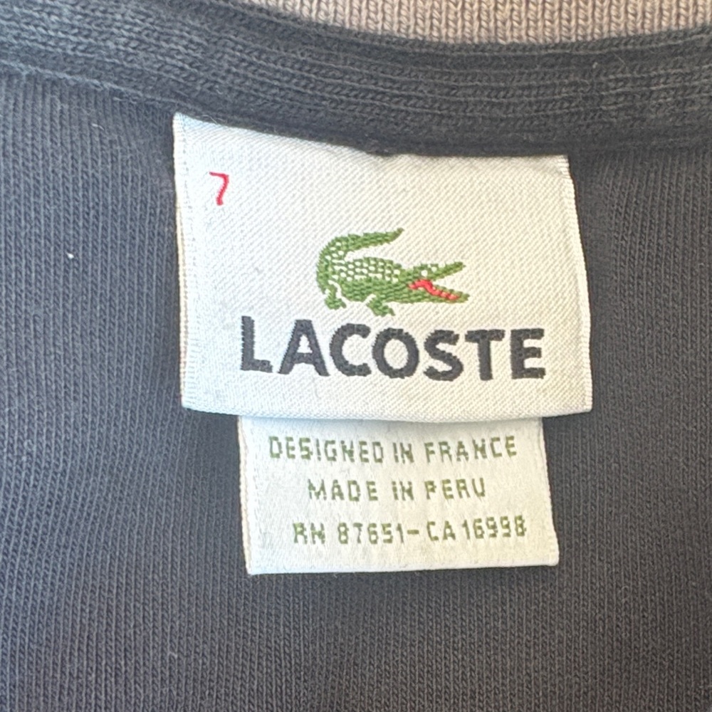 Lacoste Classic Black Quarter Zip Sweater - Picture 2 of 7